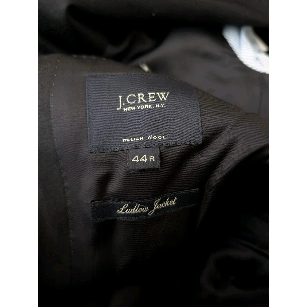 J. Crew Ludlow Blazer Men's 44R Loro Piana Super 130's Wool Navy Blue Sport Coat